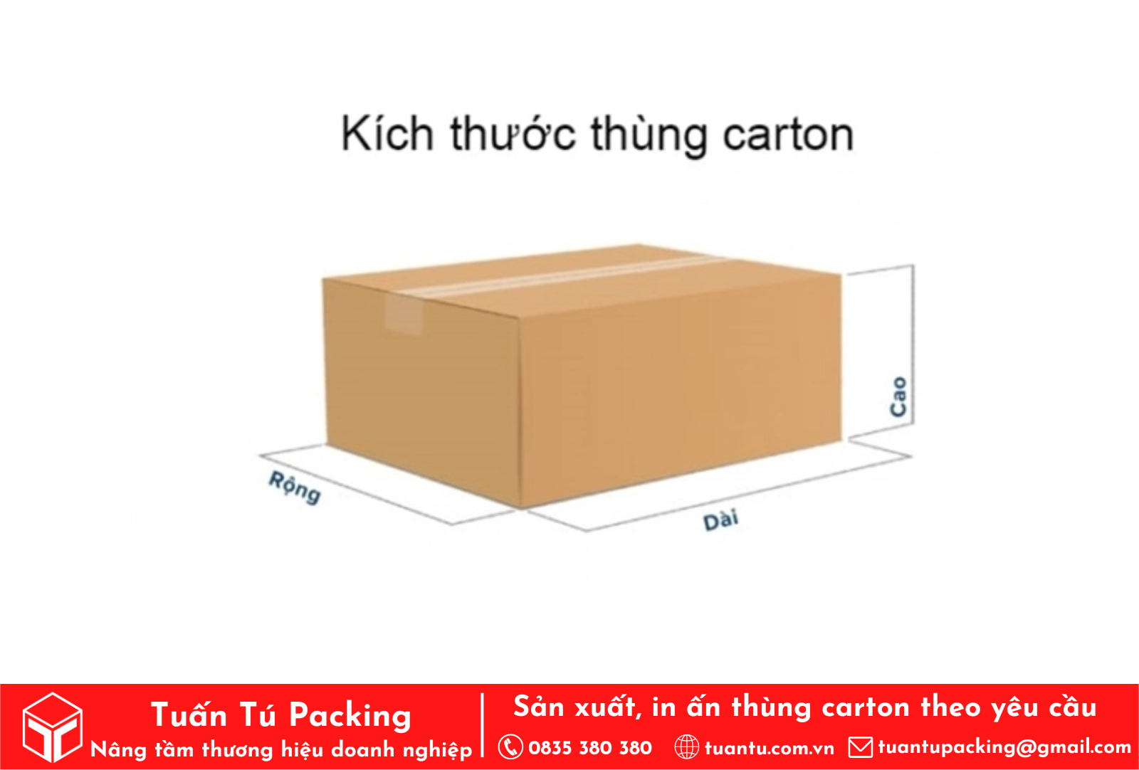 Kích thước thùng carton