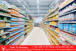 Mua thùng carton tại siêu thị