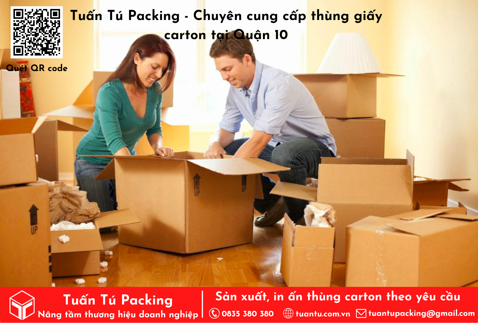 Tuấn Tú Packing - Chuyên cung cấp thùng carton chuyển nhà tại quận 10 