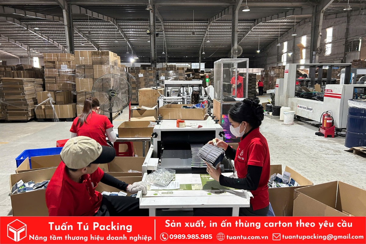 Quy trình in hộp khăn giấy tại Tuấn Tú vô cùng nghiêm ngặt nhằm đảm bảo sản phẩm hoàn hảo